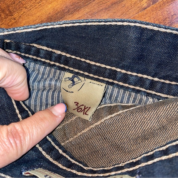 NWOT Big Star Pioneer Boot Cut Jeans 36x32 Distressed - Picture 5 of 9
